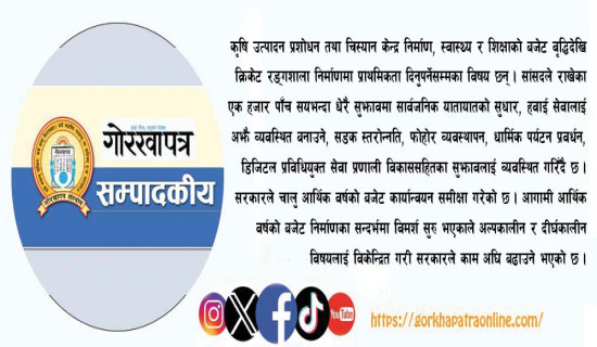 वार्षिक नीतिको गृहकार्य