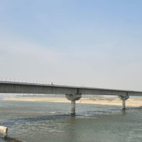 कर्णाली नदीको सनकट्टीमा पुल निर्माण अन्तिम चरणमा ,डुङ्गाको सहायतामा नदी तर्नुपर्ने बाध्यता अन्त्य हुँदै