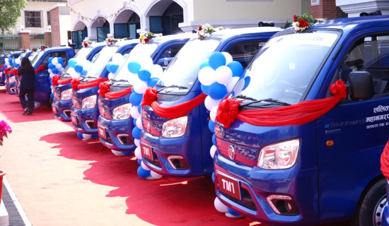 फोहोर सङ्कलनमा विद्युतीय गाडी, वार्षिक ७० लाख बचत