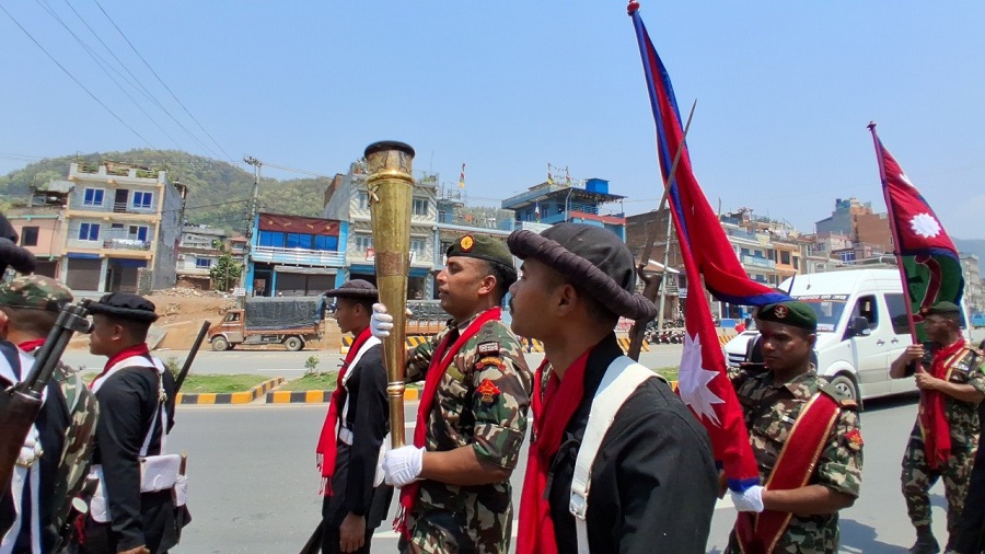 ऐतिहासिक ‘गोरखा–जितगढी’ पदयात्रा टोलीले तनहुँ पार गर्दै