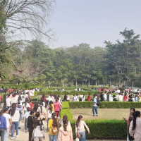 उद्घाटन हुँदै पाँच हजार क्षमताको लुम्बिनी अन्तर्राष्ट्रिय सभाहल