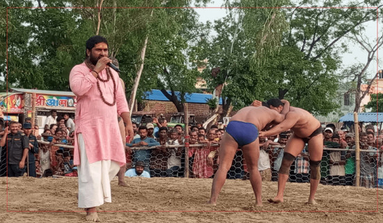 इनरुवामा तीन दिने अन्तर्राष्ट्रिय कुस्ती प्रतियोगिता तयारी पूरा