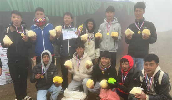 साहसिक फुटबल विजेता सूर्योदयले पायो ४० किलो घिउ