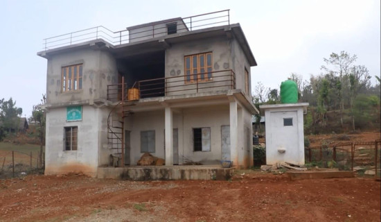 लुङ्गिनमा बगाले थापा क्षेत्री कल्याणकारी भवन निर्माण