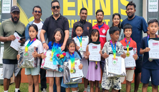 राष्ट्रिय जुनियर टेनिसमा भान्सीलाई दोहोरो स्वर्ण