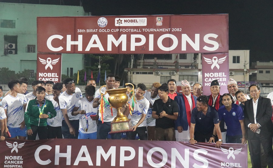 झापा दोस्रो पटक विराट गोल्डकप च्याम्पियन