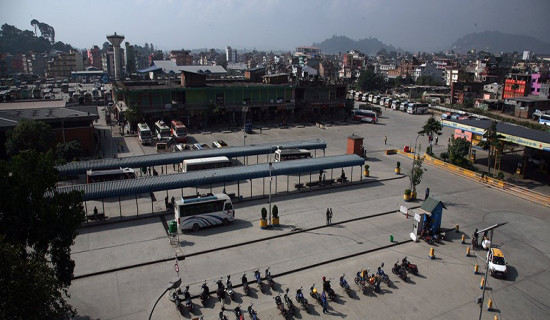 बसपार्क बाहिरबाट यातायात सेवा सञ्चालन गर्न नपाइने