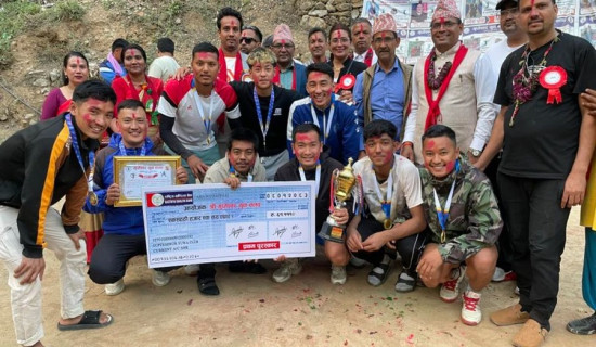 ढापुक भलिबल क्लबलाई उपाधि