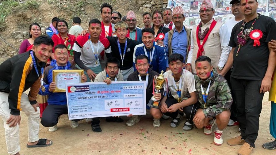 ढापुक भलिबल क्लबलाई उपाधि