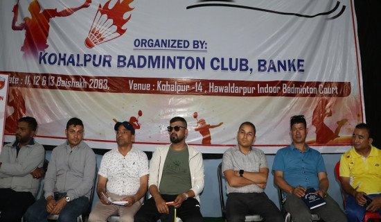 वैशाख ११ देखि कोहलपुर मेयरकप ब्याडमिन्टन प्रतियोगिता