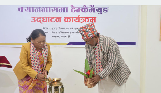 ‘क्यानभासमा टेम्केमैयुङ’ कला प्रदर्शनी सुरु