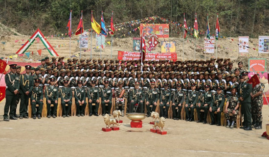 कालीजंग गणबाट ९७ जना सैनिक दीक्षित