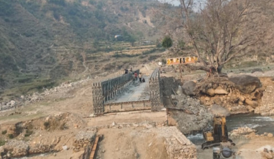 दानसाँगु खोलामा पुल निर्माणपछि कुण्डाबासीको समस्या हट्दै