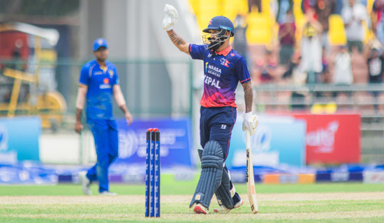 आइसिसी विश्वकप लिग–२ : नेपालले युएईलाई दियो २०१ रनको लक्ष्य