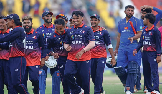 दीपेन्द्र र करणको प्रेरणादायी प्रदर्शनमा नेपालको जित