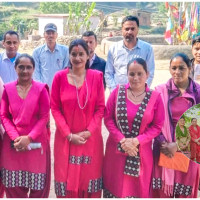 तस्बिरमा प्रधानमन्त्री र मन्त्रीको शपथ समारोह