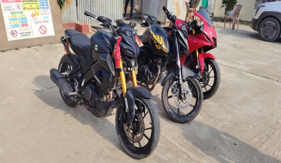 चर्को आवाज निकाल्ने मोटरसाइकल नियन्त्रणमा