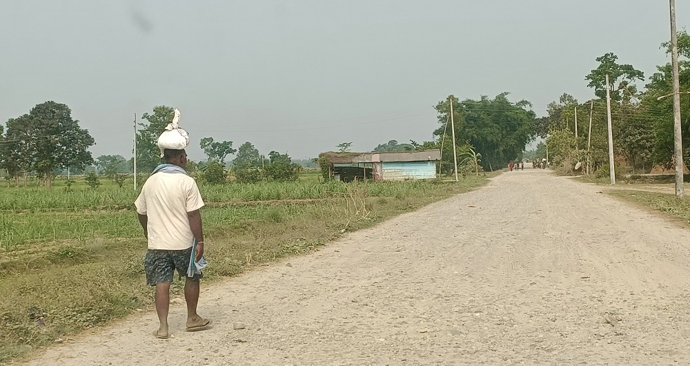 सलेमपुर–हीरापुर सडकः जिविसदेखि बजेट खर्च, अझै धुलाम्मे