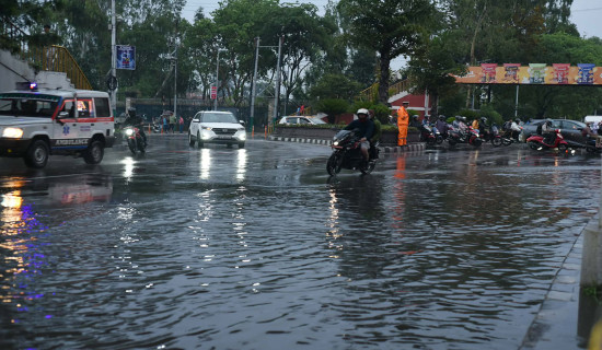 राति भारी वर्षाको सम्भावनाः सर्तकता अपनाउन आग्रह