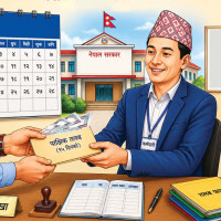 सभामुख सापकोटा समक्ष अर्थमन्त्री शर्माद्वारा बजेट ‘ब्रिफिङ’