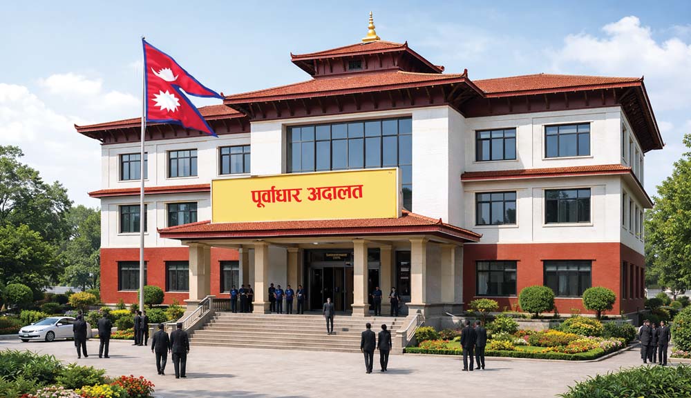 पूर्वाधार अदालतसम्बन्धी प्रतिवेदन तयार