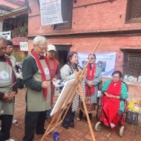 गृहमन्त्रीसँग र अमेरिकी राजदूतको शिष्टाचार भेट
