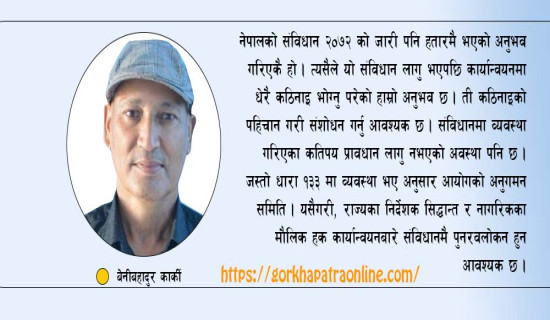 संविधान संशोधनका मुद्दा