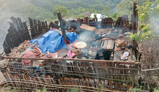 आगलागीबाट तीन लाखभन्दा बढीको क्षति