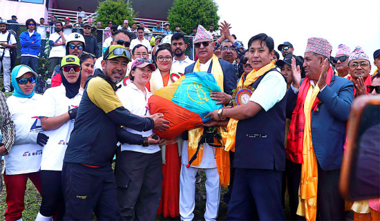 धरानमा अन्तर्राष्ट्रिय प्याराग्लाइडिङ लिग प्रतियोगीता