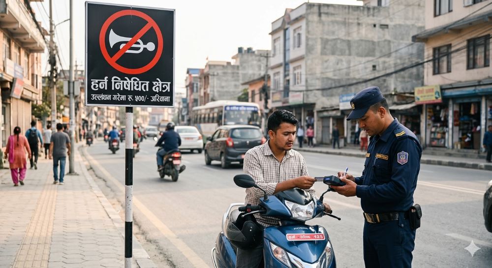 जथाभावी हर्न बजाउने २०० चालक कारबाहीमा