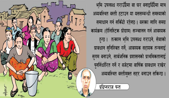 अव्यवस्थित बस्तीमुक्त सहर