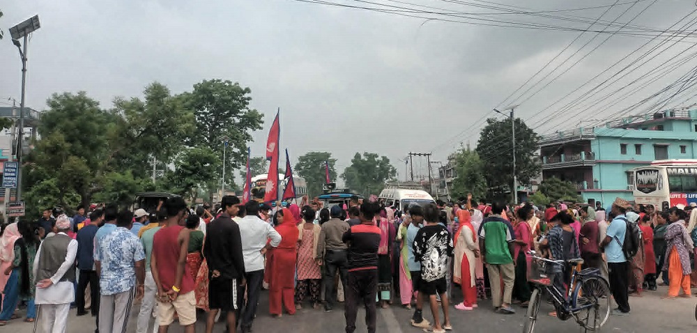 सुकुम्बासी बस्ती हटाउने तयारीविरुद्ध महेन्द्रनगरमा प्रदर्शन