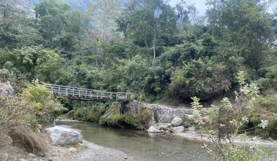 सहिद बुद्धसिंह मार्गको काम ४० प्रतिशत मात्रै