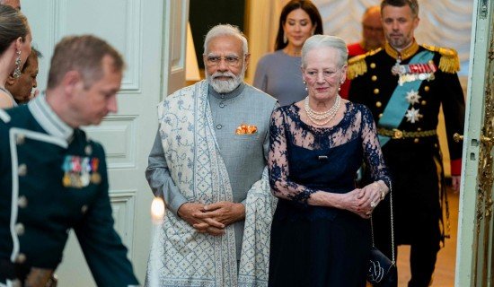 भारतका प्रधानमन्त्री मोदीद्वारा डेनमार्ककी रानीसँग भेटवार्ता