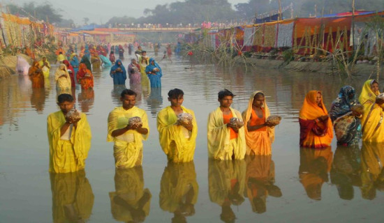 चार दिवसीय छठको मुख्य विधि शुरु