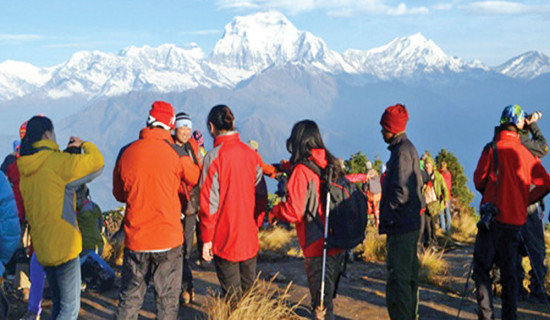 दस महिनामा चार लाख ७३ हजार पर्यटक नेपाल आए