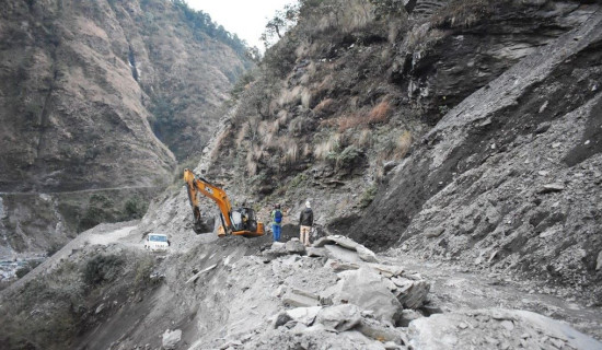 म्याग्दीको दुर्गम सडक योजनाले गति लियो