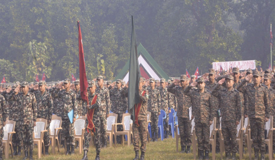 नेपाल र भारतका सेनाको संयुक्त अभ्यास