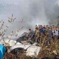 यती एयरलाइन्सको जहाज पोखरामा दुर्घटना: ७२ जनाकाे अवस्था अज्ञात