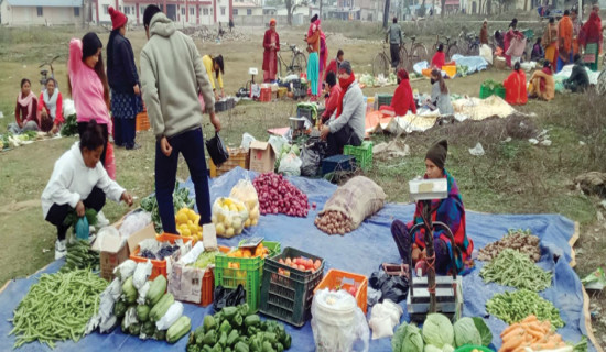 हाट बजार सञ्चालनमा आएपछि किसान उत्साहित