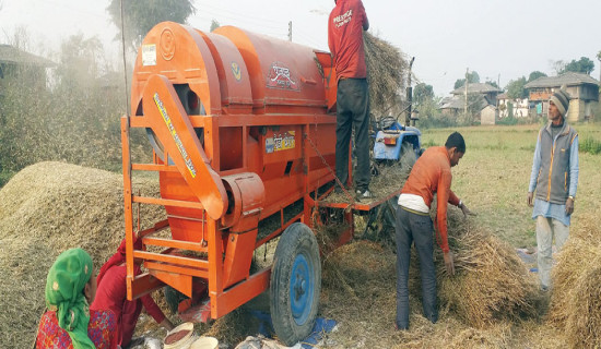 कृषि उपकरणको प्रयोग बढ्यो