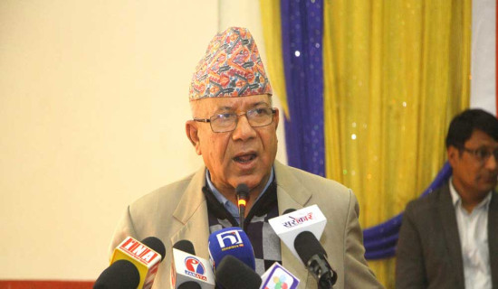 राष्ट्रिय शक्तिहरुलाई एकताबद्ध बनाएर जान आवश्यकः अध्यक्ष नेपाल