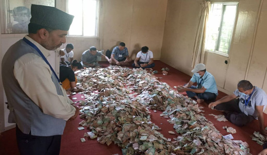लुम्बिनीको दानपात्रमा एक करोड तीन लाख