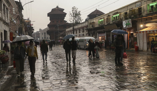 पश्चिमी वायुको प्रभाव : उपत्यकासहित देशभर वर्षा