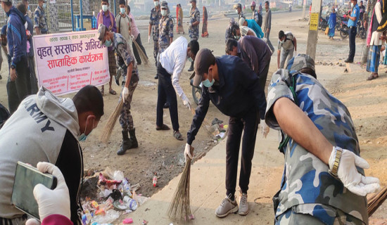 दुर्गन्धित जनकपुरधाम सफा गर्ने अभियान