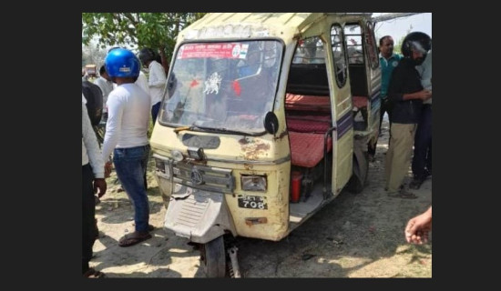 ट्याम्पो दुर्घटना हुँदा बालिकाको मृत्यु, चार घाइते