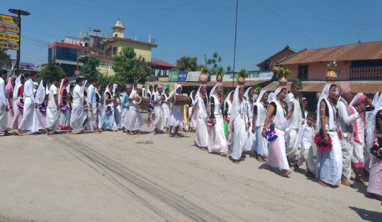 रोगव्याधी अन्त्यको लागि थारु समुदायको कन्तरी पूजा