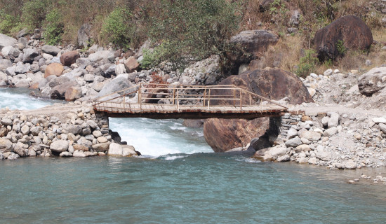 काठेपुलको भरमा हिउँदभर यातायात सञ्चालन