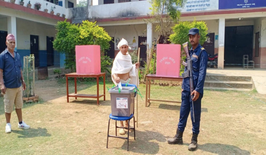 तनहुँमा किरियापुत्रीद्वारा मतदान