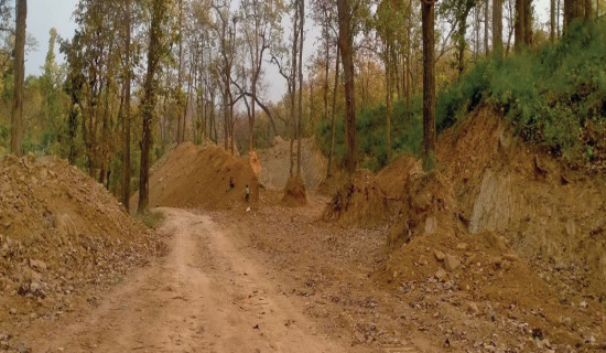 पश्चिम सुर्खेतमा राजमार्गको काम सुरु